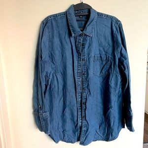 Classic Denim Button-down, LandsEnd sz 18